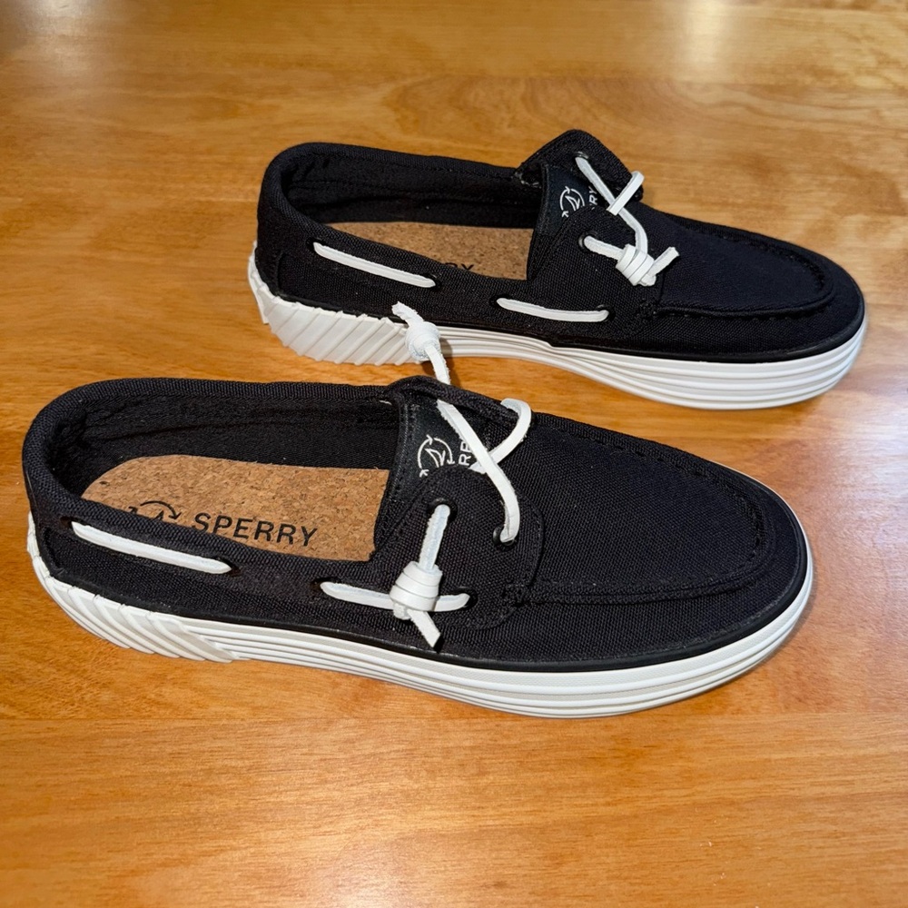 Sperry Black Canvas Sneakers